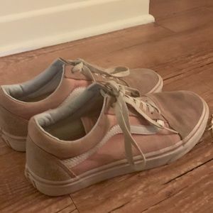vans light pink sneakers